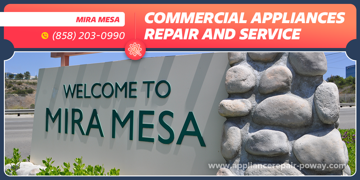 mira mesa commercial appliance repair service